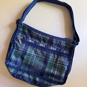 LeSportsac Vintage Blue Plaid Everyday Bag